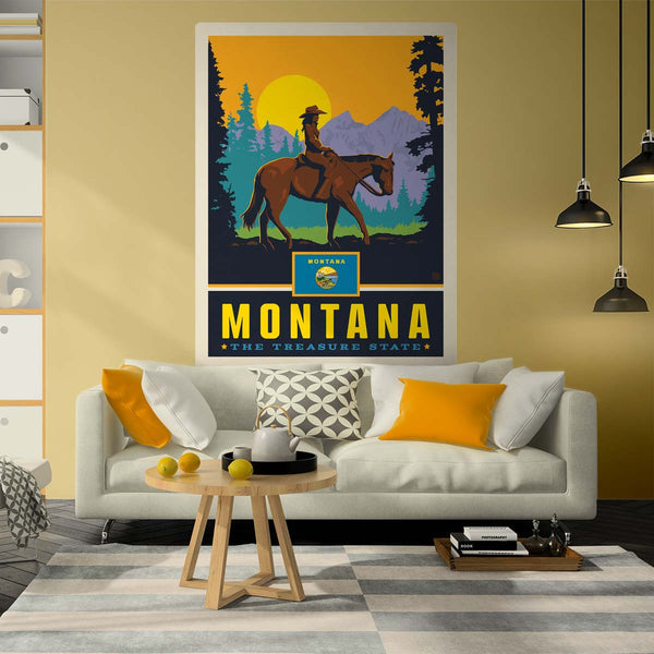 Montana Treasure State Decal