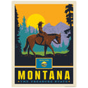 Montana Treasure State Decal