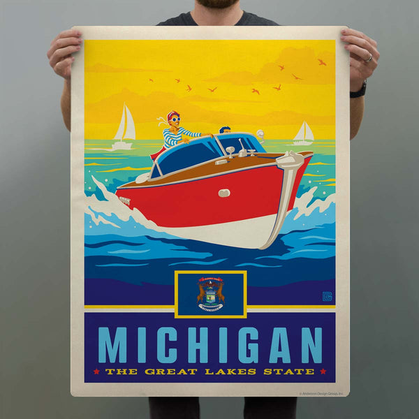 Michigan Great Lakes State Decal