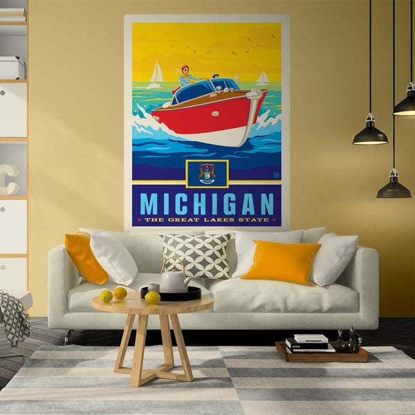 Michigan Great Lakes State Decal