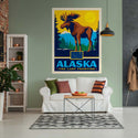 Alaska Last Frontier State Moose Decal