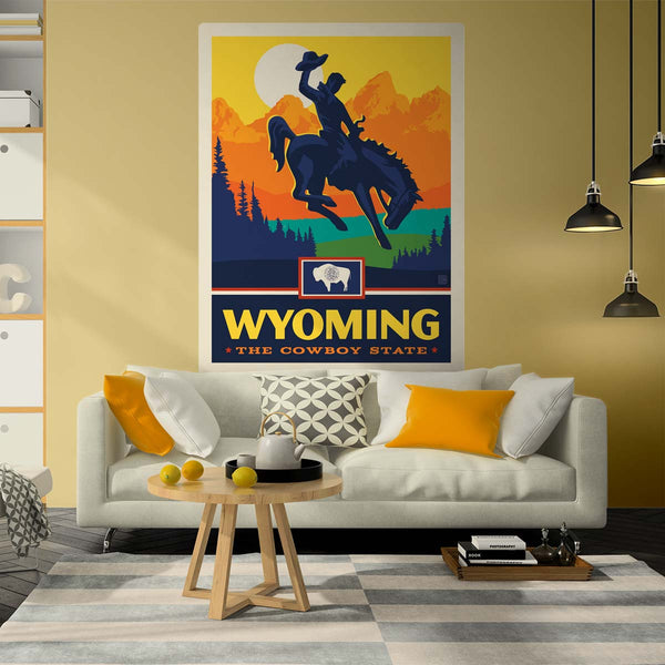 Wyoming Cowboy State Decal