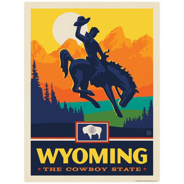 Wyoming Cowboy State Decal