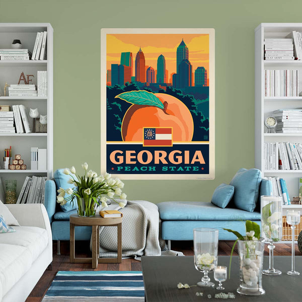 Georgia Peach State Decal