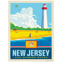 New Jersey Garden State Lighthouse Decal