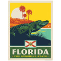 Florida Sunshine State Alligator Decal
