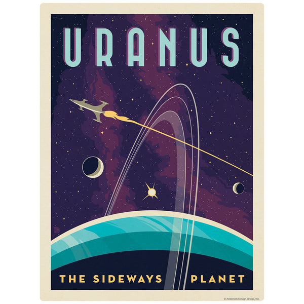 Uranus Space Travel Decal