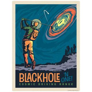 Black Hole Golf Space Travel Decal