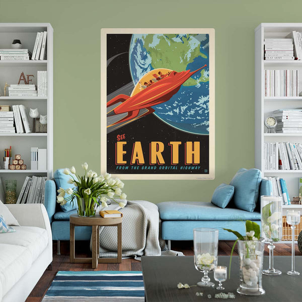 Earth Space Travel Decal