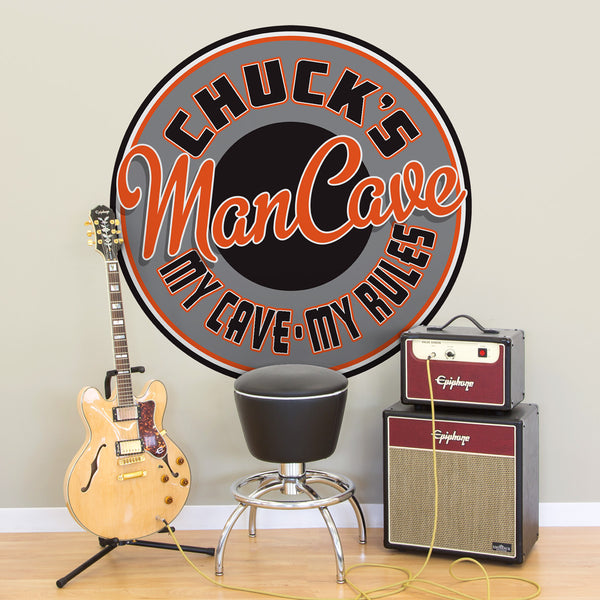 Personalized Man Cave Decal
