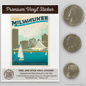 Milwaukee Wisconsin Harbor Mini Vinyl Sticker
