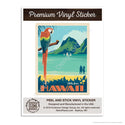 Aloha From Hawaii Parrot Mini Vinyl Sticker