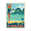 Aloha From Hawaii Parrot Mini Vinyl Sticker