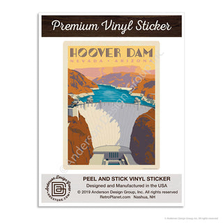 Hoover Dam Nevada Arizona Mini Vinyl Sticker