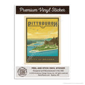 Pittsburgh Pennsylvania City of Bridges Mini Vinyl Sticker