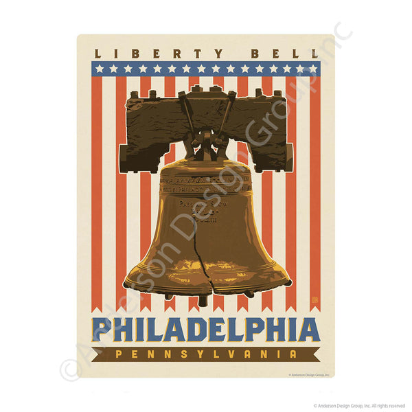 Philadelphia Pennsylvania Liberty Bell Mini Vinyl Sticker