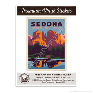 Sedona Arizona Cathedral Rock Mini Vinyl Sticker