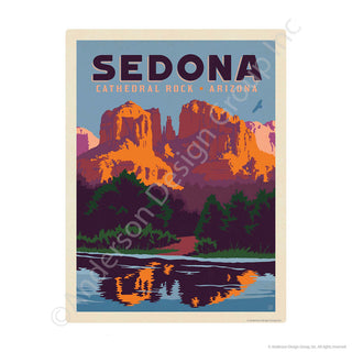 Sedona Arizona Cathedral Rock Mini Vinyl Sticker