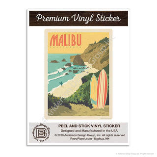 Malibu California Mini Vinyl Sticker