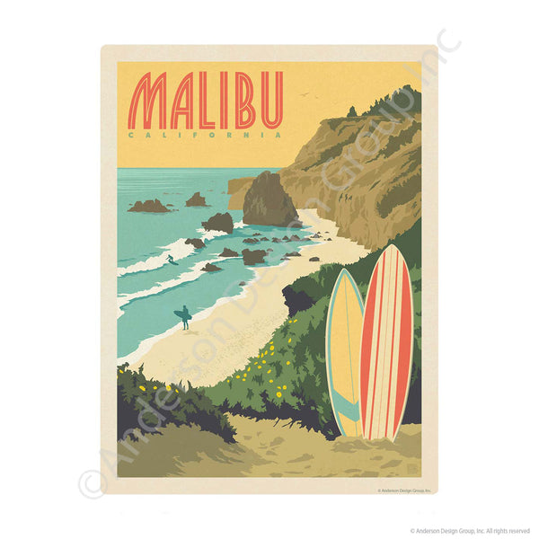 Malibu California Mini Vinyl Sticker