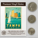 Tampa Florida Mini Vinyl Sticker
