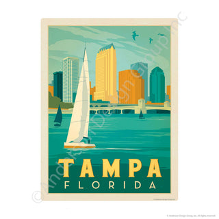 Tampa Florida Mini Vinyl Sticker