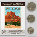 Sedona Arizona Bell Rock Mini Vinyl Sticker