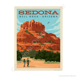 Sedona Arizona Bell Rock Mini Vinyl Sticker