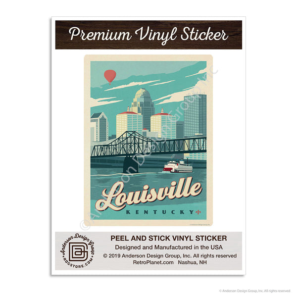 Louisville Kentucky Mini Vinyl Sticker