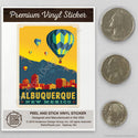 Albuquerque New Mexico Hot Air Balloons Mini Vinyl Sticker