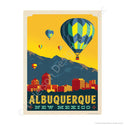 Albuquerque New Mexico Hot Air Balloons Mini Vinyl Sticker