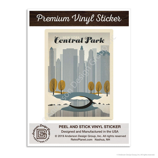 New York City Central Park Mini Vinyl Sticker