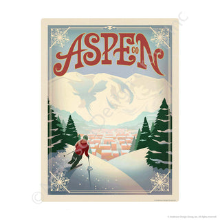 Aspen Colorado Mini Vinyl Sticker