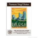 Raleigh North Carolina Mini Vinyl Sticker