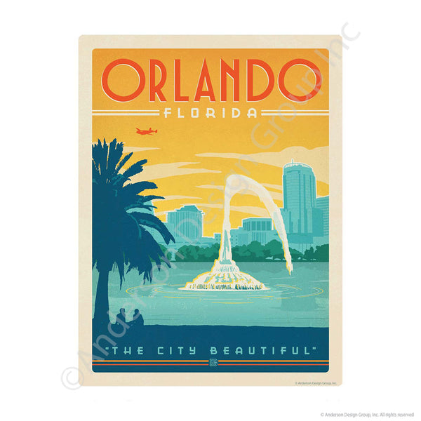 Orlando Florida Mini Vinyl Sticker