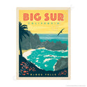 Big Sur California McWay Falls Mini Vinyl Sticker