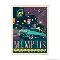 Memphis Tennessee Historic Beale Street Mini Vinyl Sticker