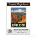 Pikes Peak Colorado Mini Vinyl Sticker