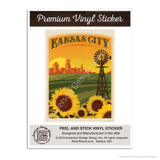 Kansas City Kansas Mini Vinyl Sticker