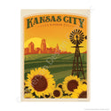 Kansas City Kansas Mini Vinyl Sticker