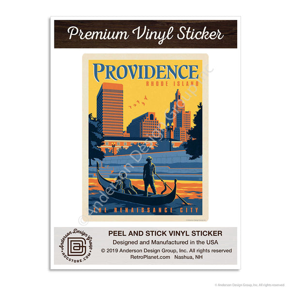Providence Rhode Island Mini Vinyl Sticker