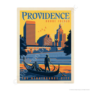 Providence Rhode Island Mini Vinyl Sticker