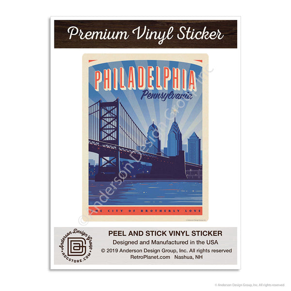 Philadelphia Pennsylvania Mini Vinyl Sticker
