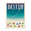 Destin Florida Beach Mini Vinyl Sticker