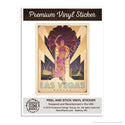 Las Vegas Nevada Showgirl Mini Vinyl Sticker