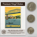 Chattanooga Tennessee River Mini Vinyl Sticker