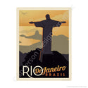 Rio De Janeiro Brazil Christ the Redeemer Mini Vinyl Sticker