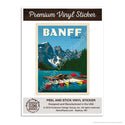 Banff Canada Lake Mini Vinyl Sticker