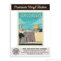 Jerusalem Israel Wailing Wall Mini Vinyl Sticker