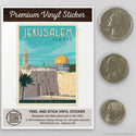 Jerusalem Israel Wailing Wall Mini Vinyl Sticker
